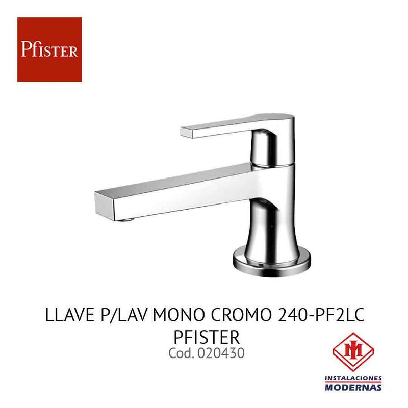 LLAVE P/LAV MONO CROMO 240-PF2LC PFISTER