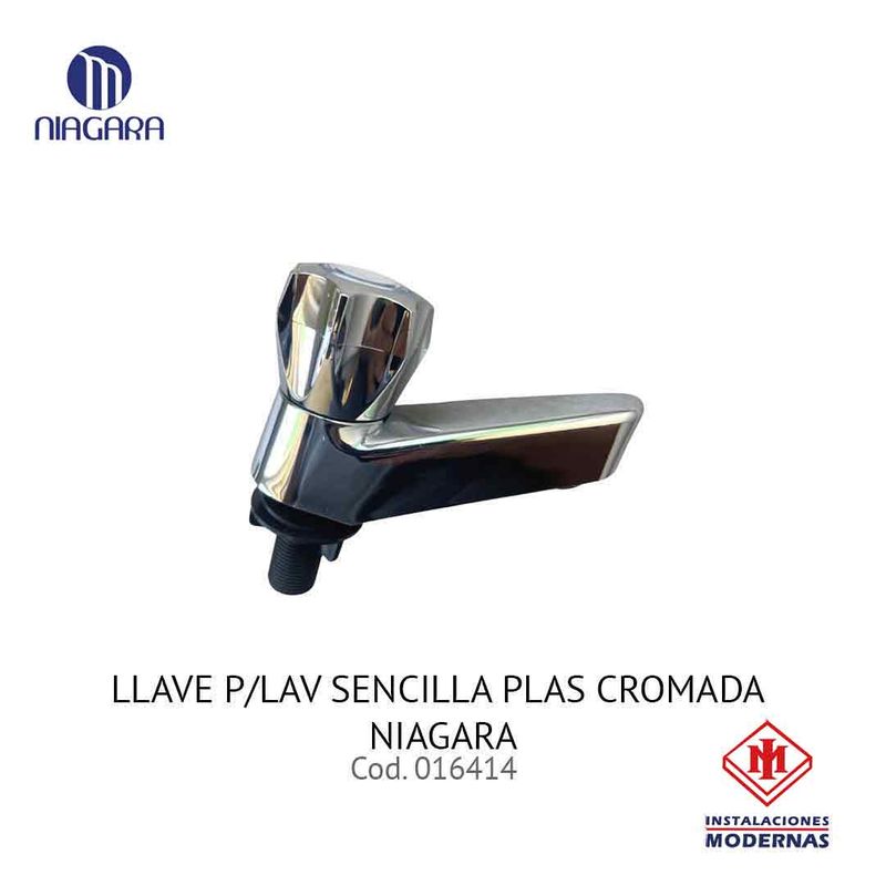LLAVE P/LAV SENCILLA PLAS CROMADA NIAGARA