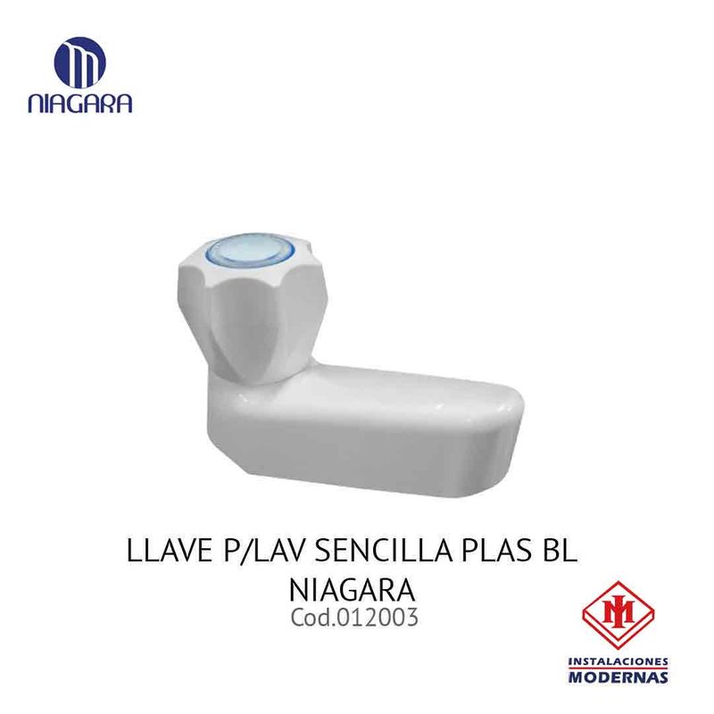LLAVE P/LAV SENCILLA PLAS BL NIAGARA