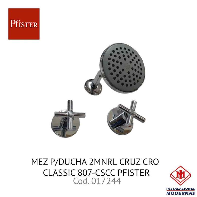 MEZ P/DUCHA 2MNRL CRUZ CRO CLASSIC 807-CSCC PFISTER