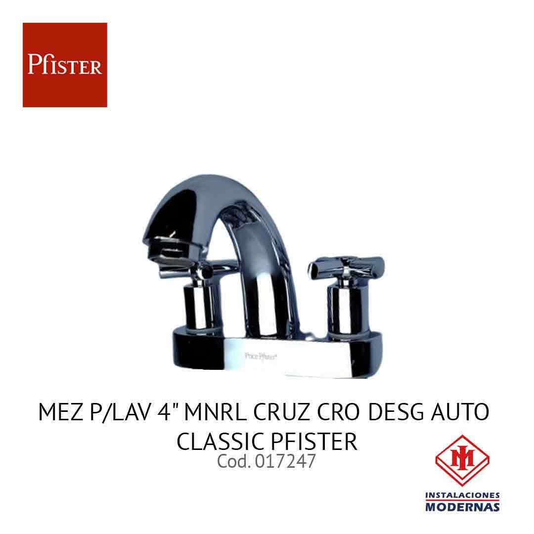 MEZ P/LAV 4&quot; MNRL CRUZ CRO DESG AUTO CLASSIC PFISTER