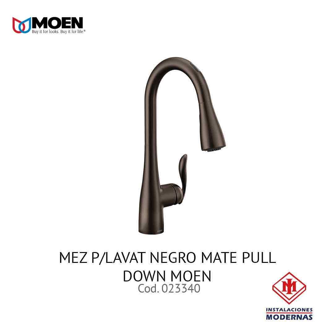 MEZ P/LAVAT NEGRO MATE PULLDOWN MOEN