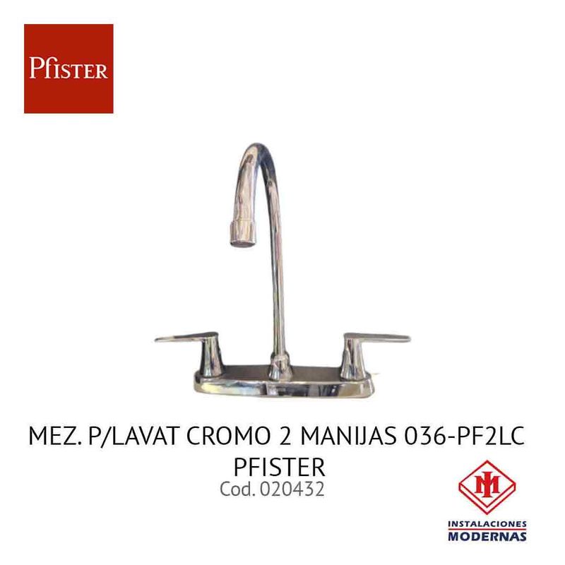 MEZ. P/LAVAT CROMO 2 MANIJAS 036-PF2LC PFISTER