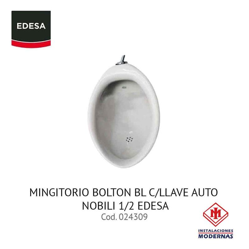 MINGITORIO BOLTON BL C/LLAVE AUTO NOBILI 1/2 EDESA