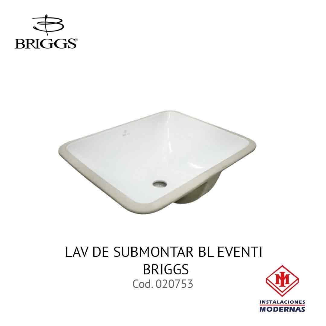 LAV DE SUBMONTAR BL EVENTI BRIGGS