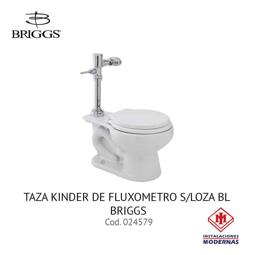 TAZA KINDER DE FLUXOMETRO S/LOZA BL BRIGGS