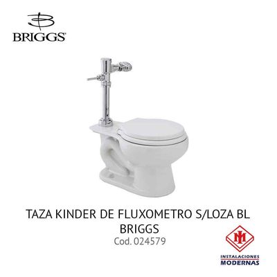 TAZA KINDER DE FLUXOMETRO S/LOZA BL BRIGGS