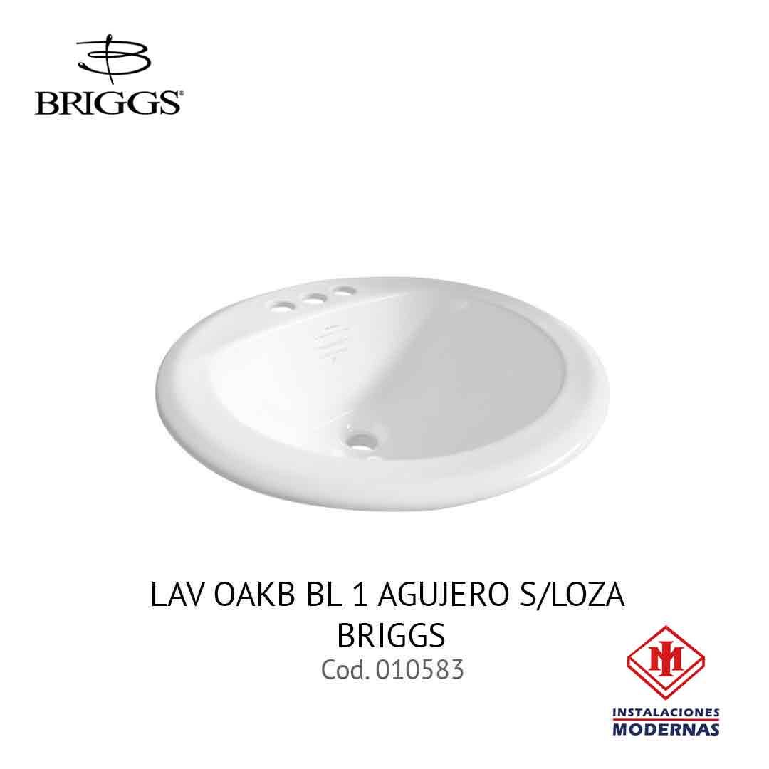 LAV OAKB BL 1 AGUJERO S/LOZA BRIGGS