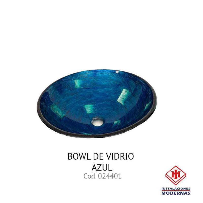 BOWL DE VIDRIO AZUL