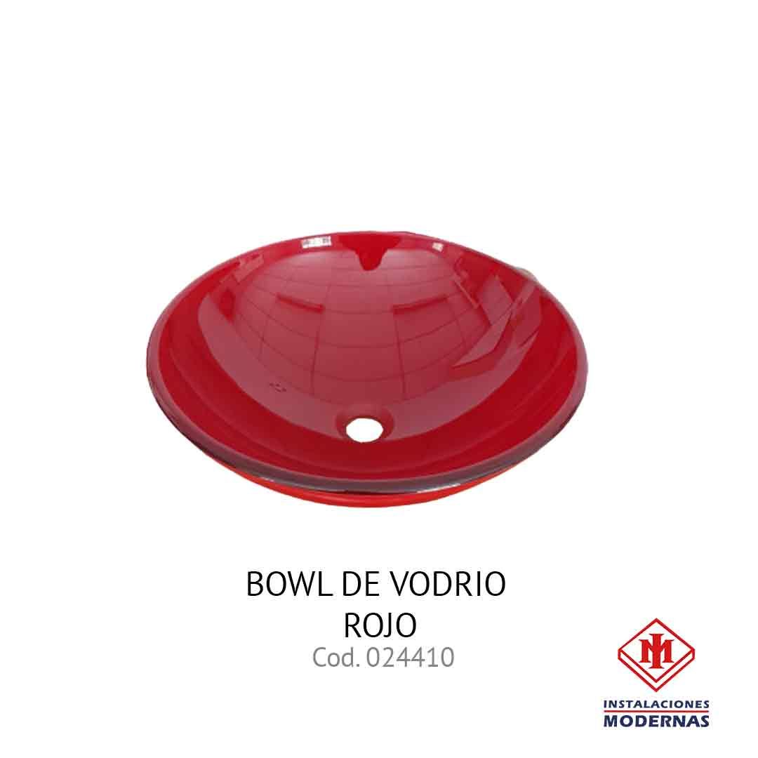 BOWL DE VODRIO ROJO