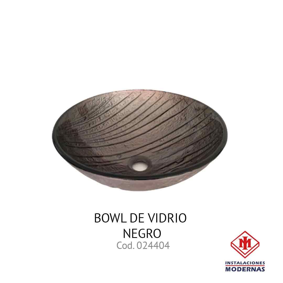 BOWL DE VIDRIO NEGRO