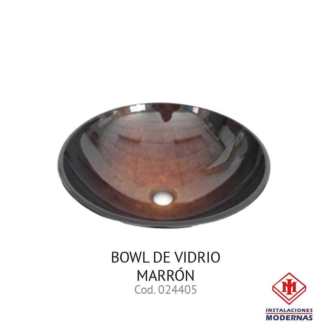BOWL DE VIDRIO MARRÓN