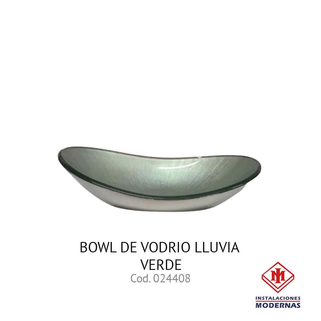 BOWL DE VODRIO LLUVIA VERDE