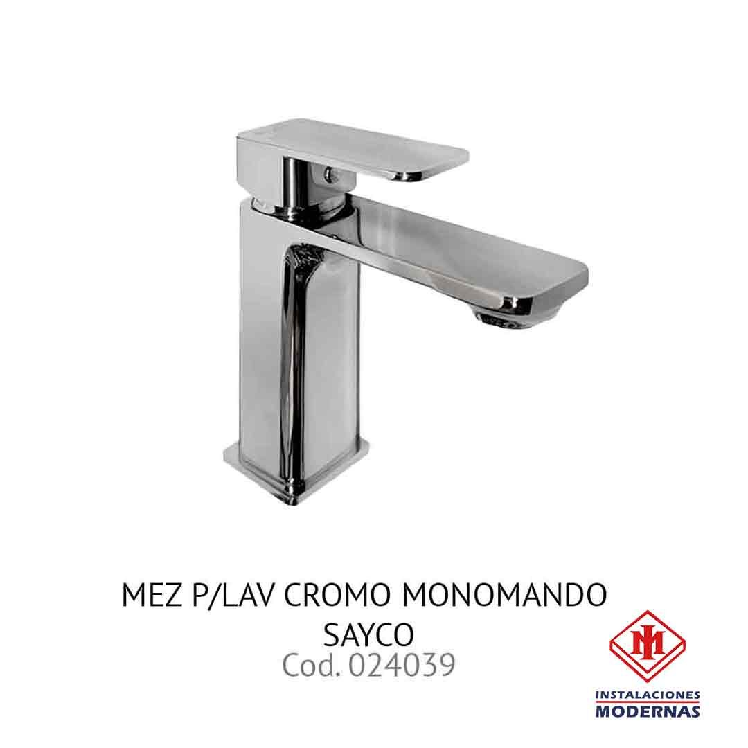 MEZ P/LAV CROMO MONOMANDO SAYCO