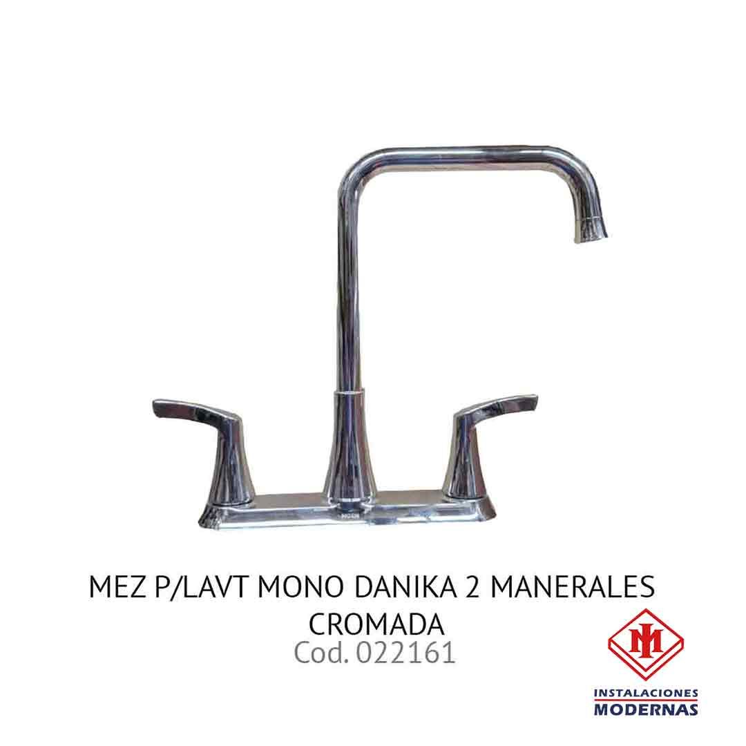 MEZ P/LAVT MONO DANIKA 2 MANERALES CROMADA