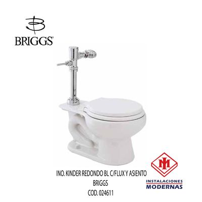 INO. KINDER  REDONDO BL C/FLUX Y ASIENTO BRIGSS