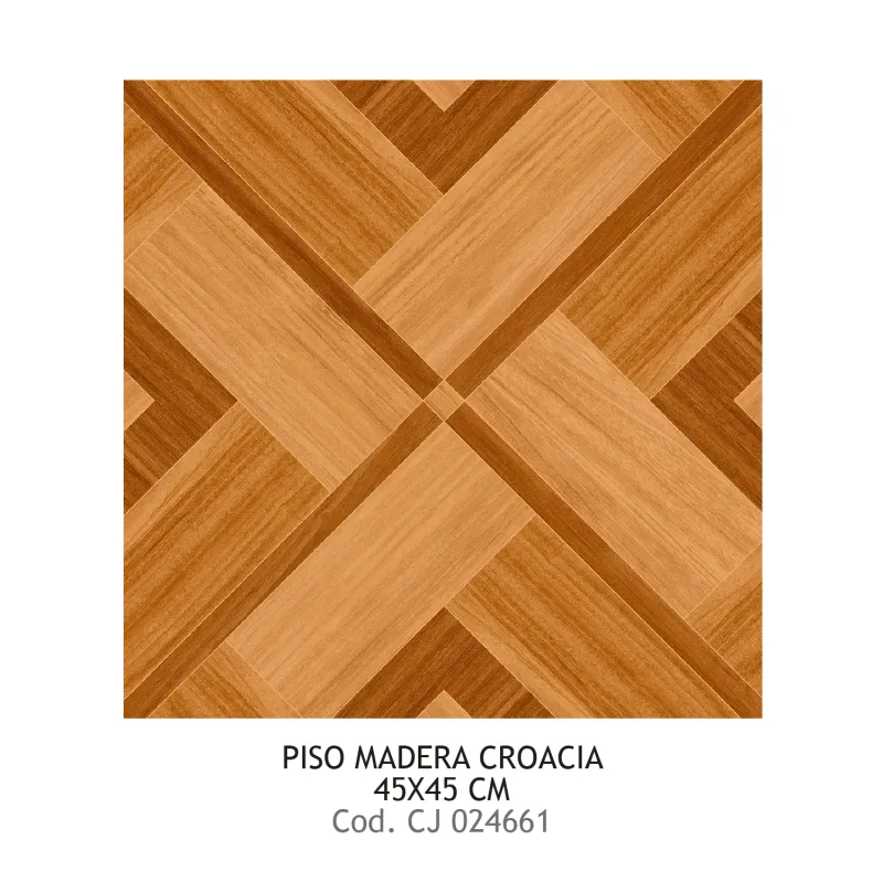 PISO PRIM. 45X45 MADERA CROACIA SAN LORENZO 10 UXCJ
