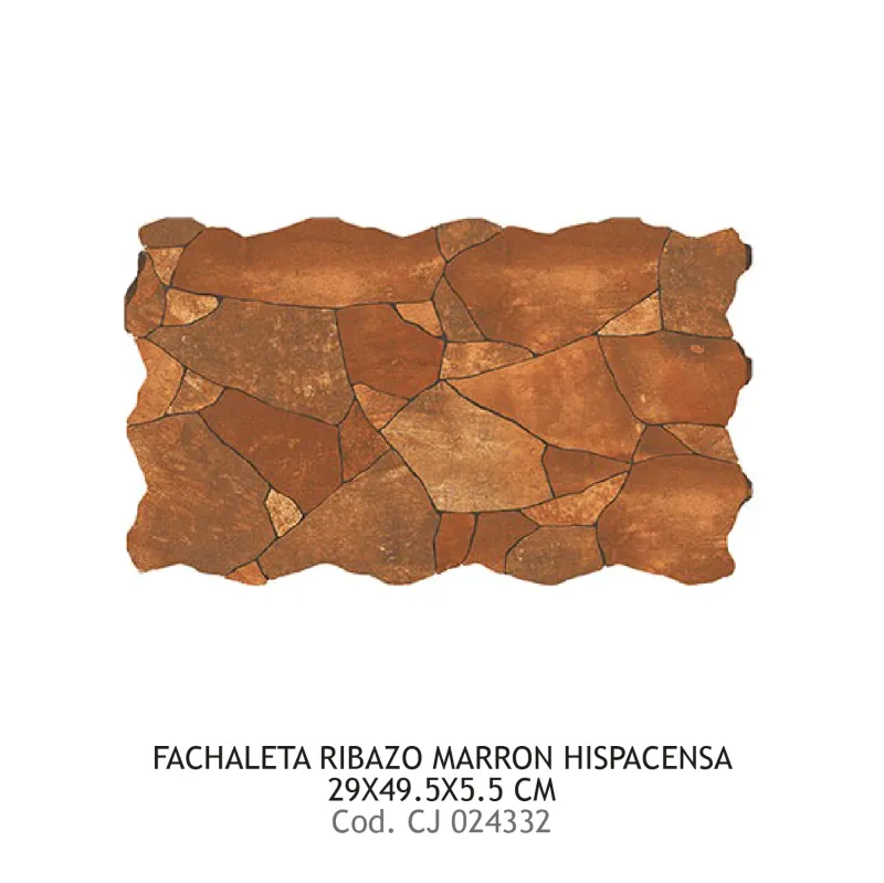 FACHALETA RIBAZO MARRON 29X49.5 CMS 11 UNXC HISPACENSA