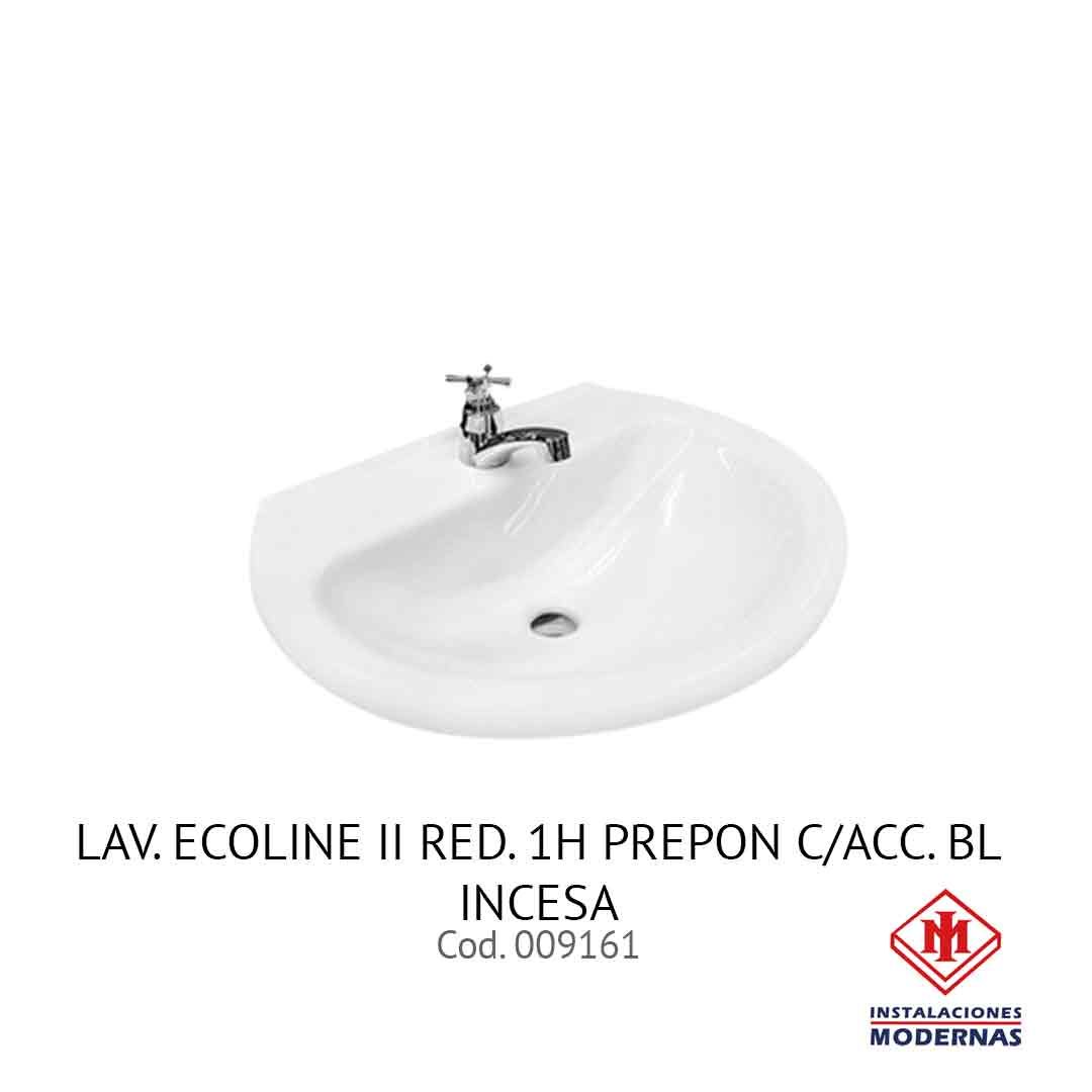 LAV. ECOLINE II RED. 1H PREPON C/ACC. BL INCESA