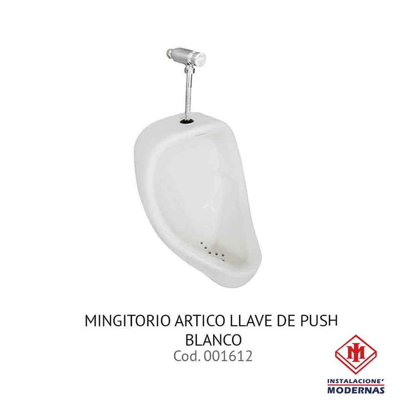 MINGITORIO ARTICO 307-R LLAVE PUSH BL INCESA