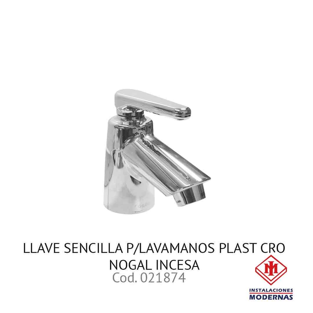 LLAVE SENCILLA P/LAVAMANOS PLAST CRO NOGAL INCESA