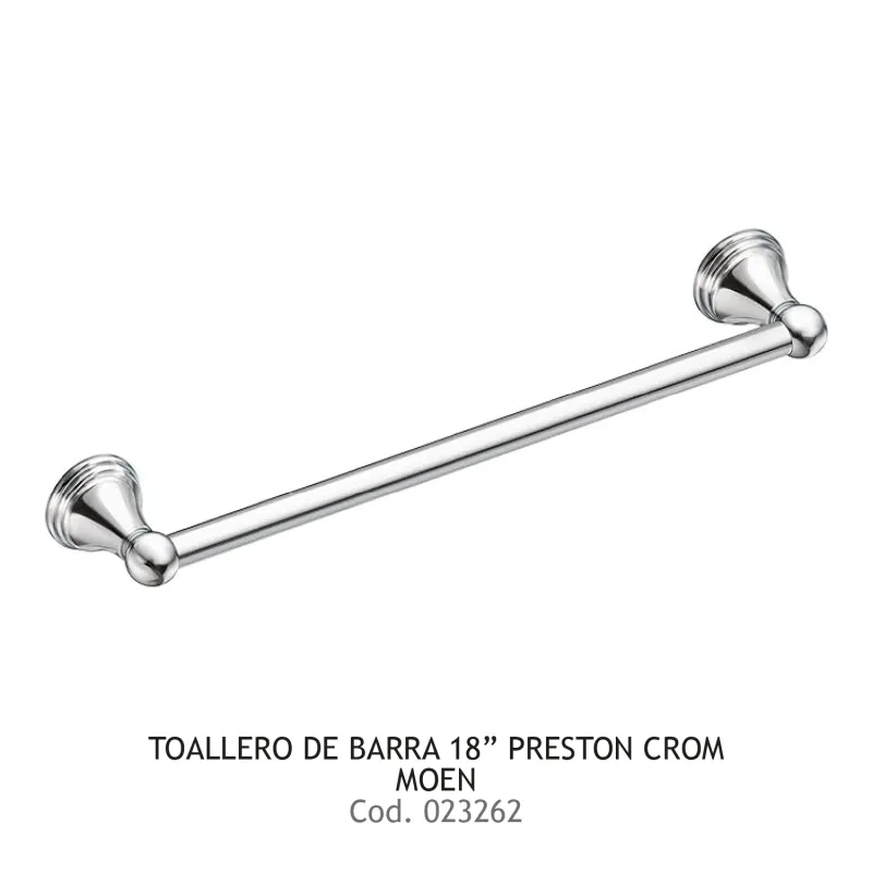 Toallero de Barra 18" Preston Crom MOEN