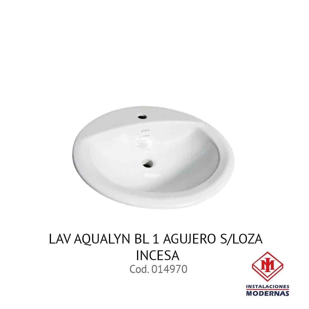 LAV AQUALYN BL 1 AGUJERO S/LOZA INCESA
