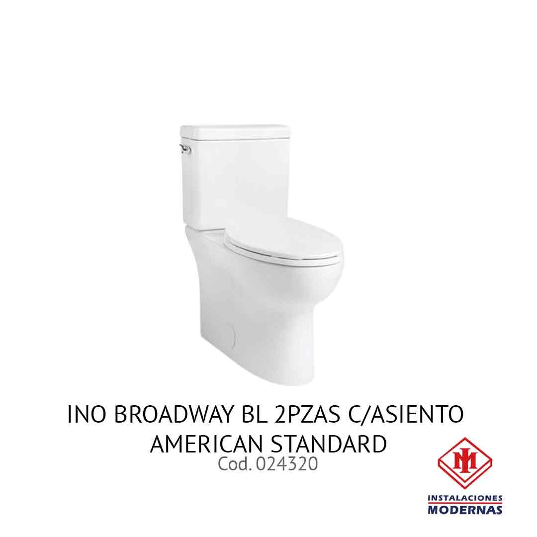 INO BROADWAY BL 2PZAS C/ASIENTO AMERICAN STANDARD