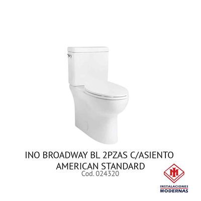INO BROADWAY BL 2PZAS C/ASIENTO AMERICAN STANDARD INO BROADWAY BL 2PZAS C/ASIENTO AMERICAN STANDARD