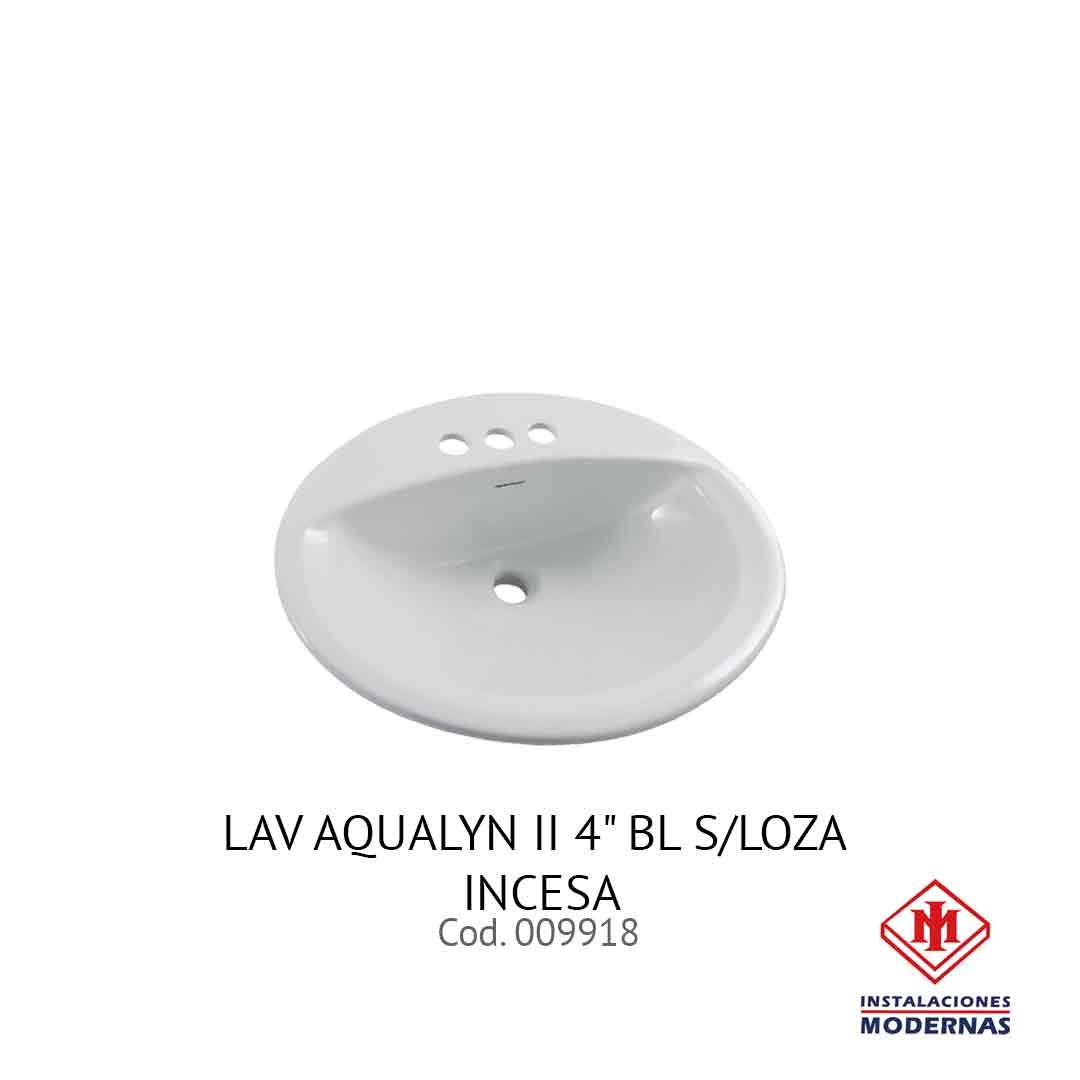 LAV AQUALYN II 4" BL S/LOZA INCESA