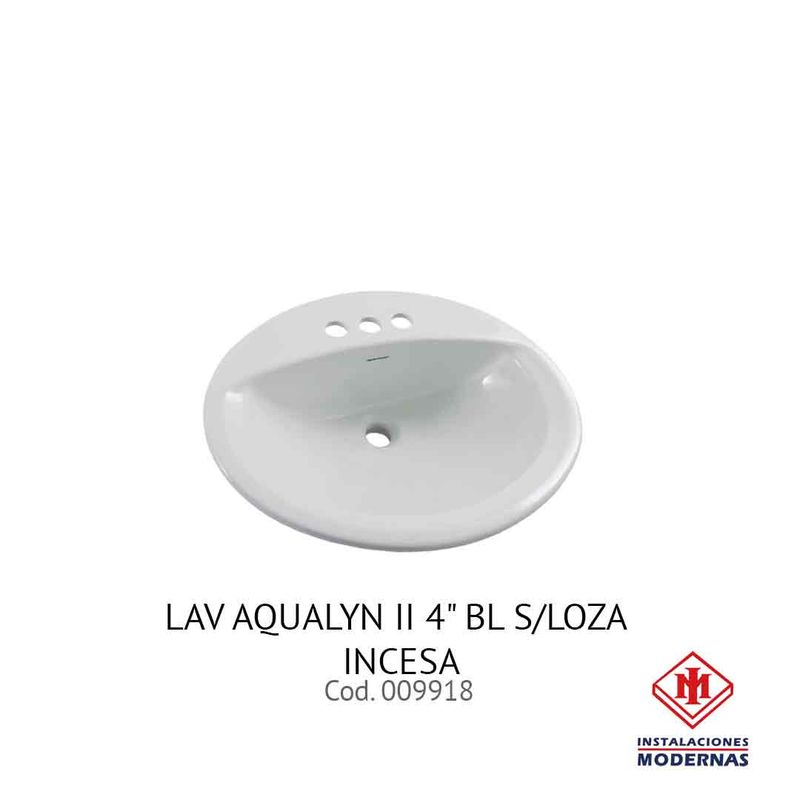 LAV AQUALYN II 4" BL S/LOZA INCESA
