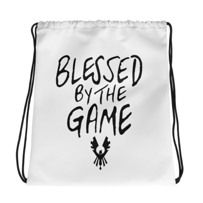 "Blessed By the Game" Drawstring bag