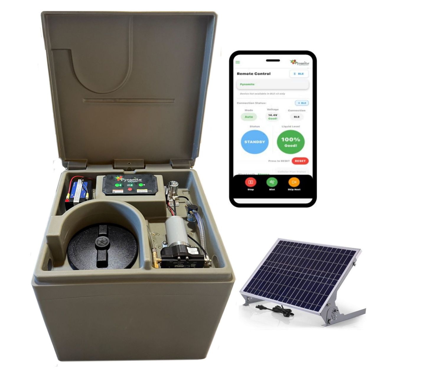 Cube Pro Solar Wi-Fi/Bluetooth Mosquito Misting System