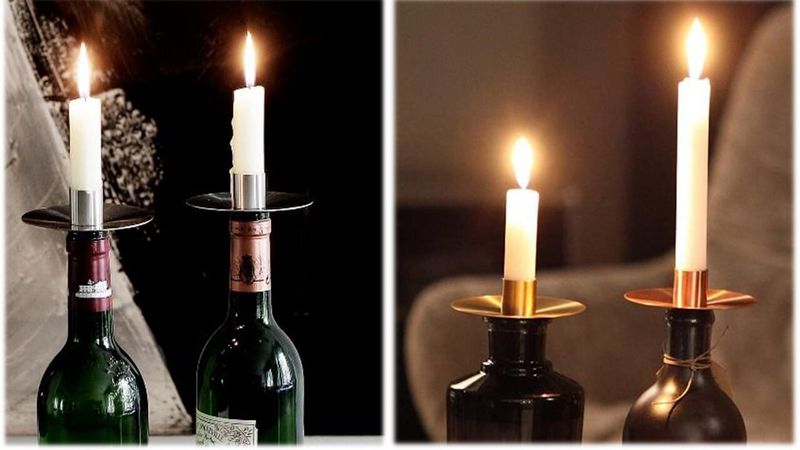 Flaschen- Kerzenständer