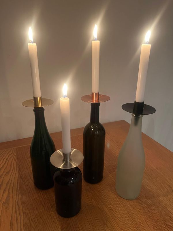 Flaschen- Kerzenständer