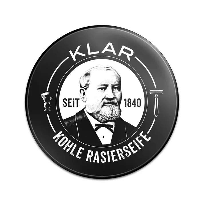KLAR Rasierseife Aktivkohle