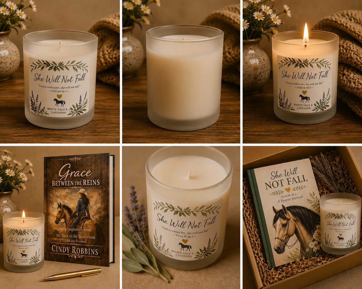 She Will Not Fall Soy Candle