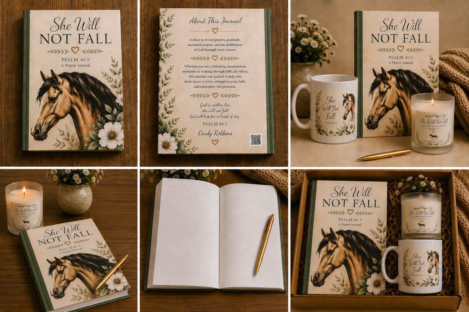She Will Not Fall Prayer Journal