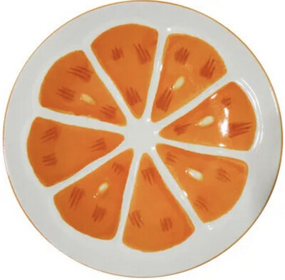 Plate - Orange Burst