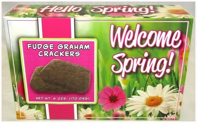 Spring 6.5' x 4.25" Box Filled With Fudge Graham Crackers