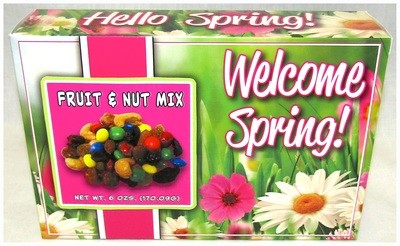 ​Spring 6.5' x 4.25" Box Filled With Fruit & Nut Mix