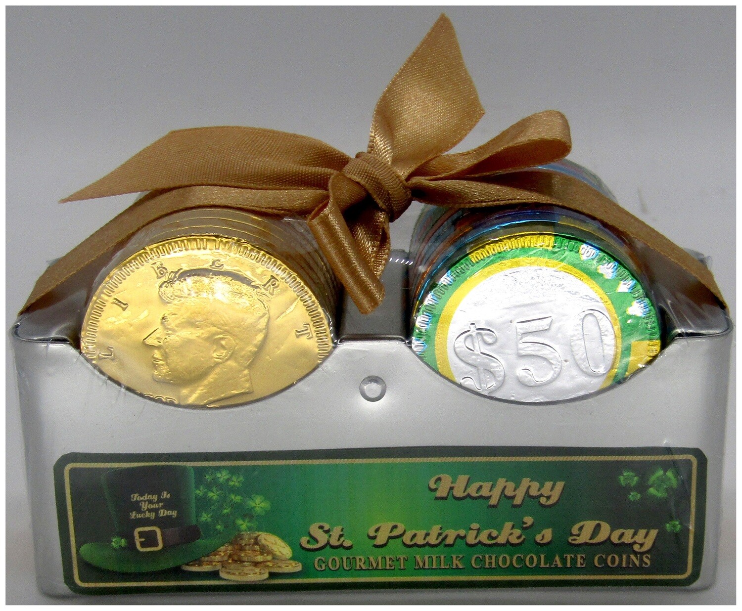 ST. PATRICK'S DAY 2 ROW RACK OF CHOCOLATE CHIPS