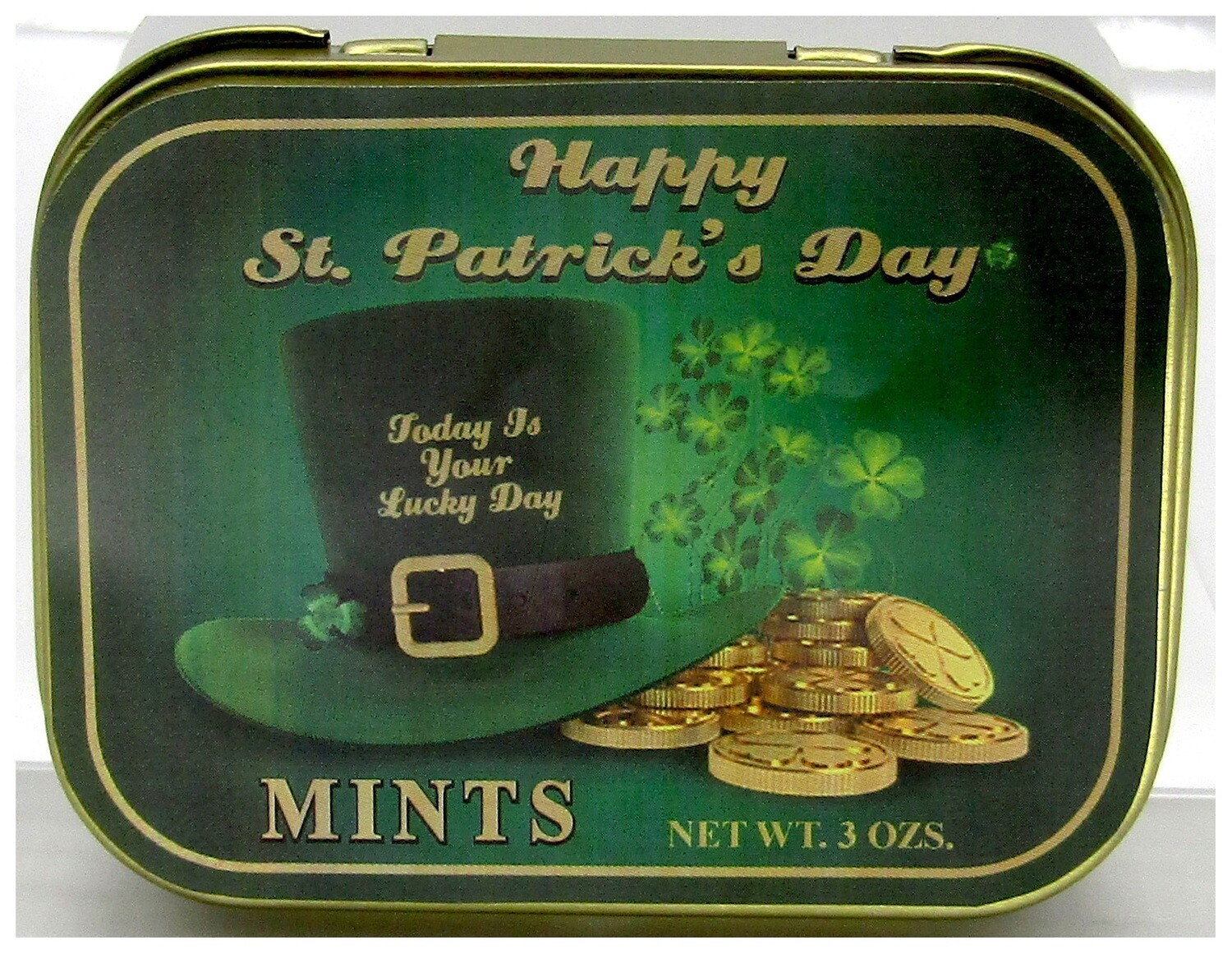 ST. PATRICK'S TIN W/ MINTS