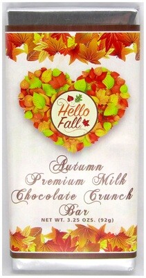 Fall Large Milk Chocolate Crunch Bar