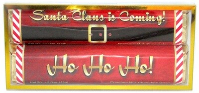 Santa Claus Is Coming 2 Pack Premium Chocolate Bars