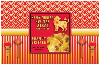 Chinese New Year Box With Peanut Brittle