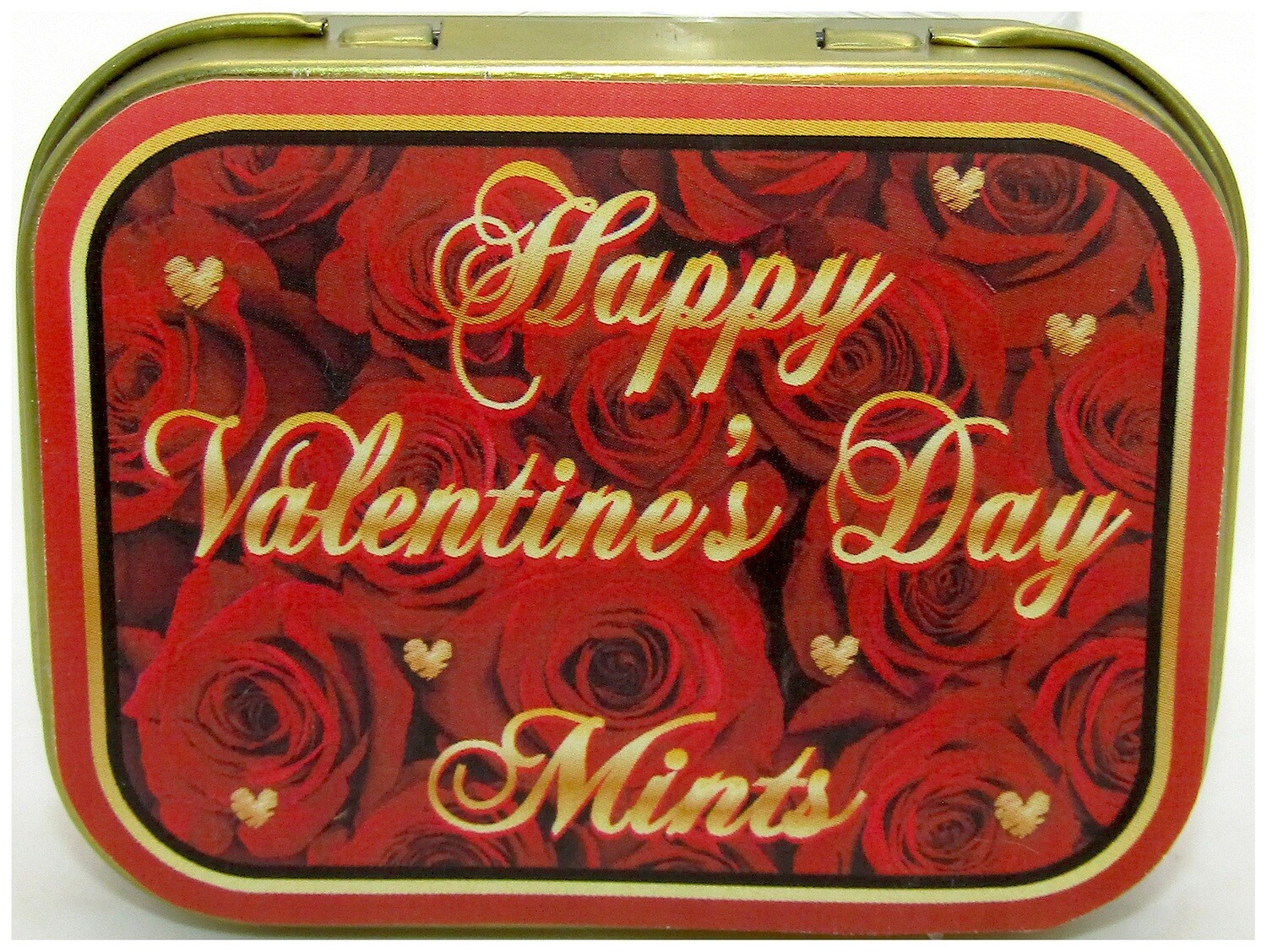 Valentine's Day Rose Gold Tin Filled With Mints