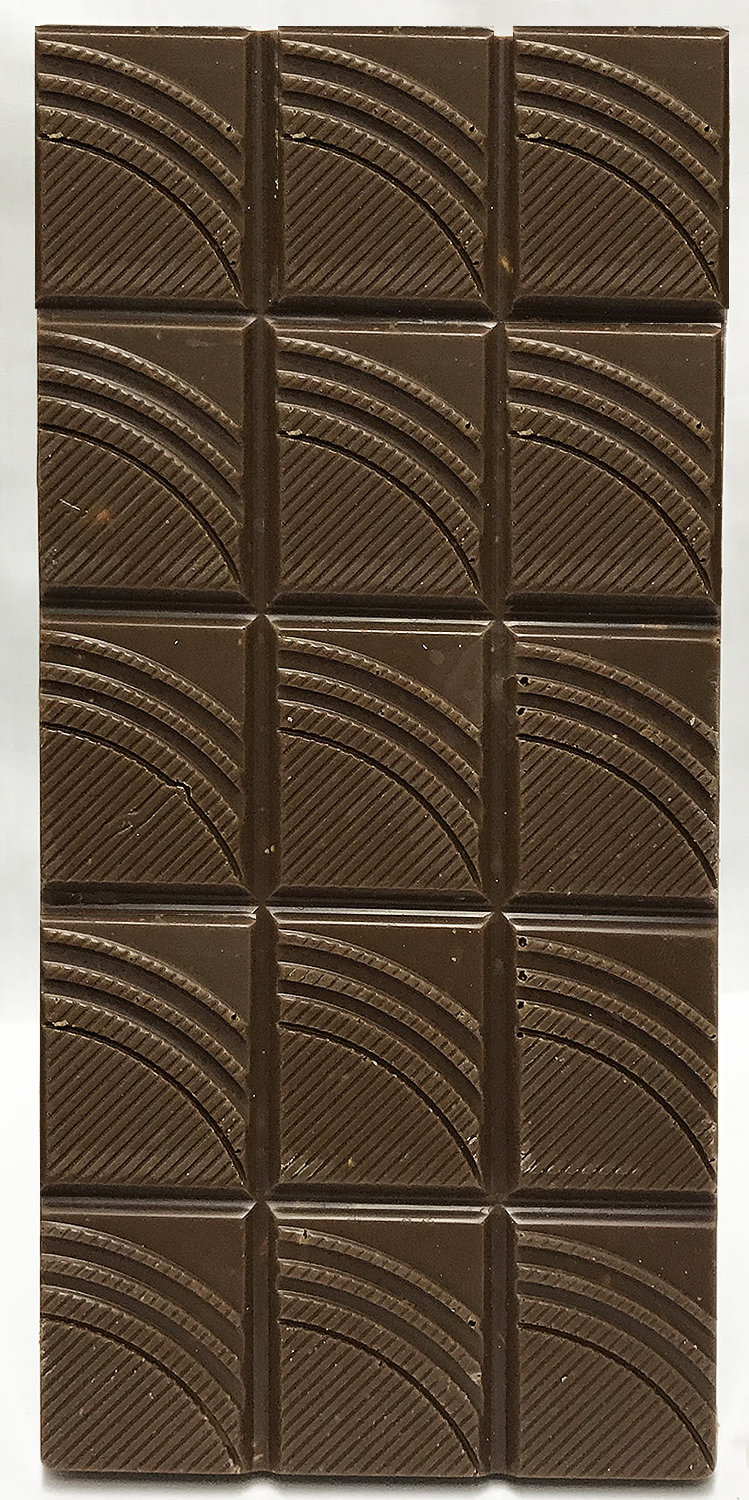 Las Vegas Wedding Bar - Large 3.5oz Milk Chocolate Almond Abstract Design