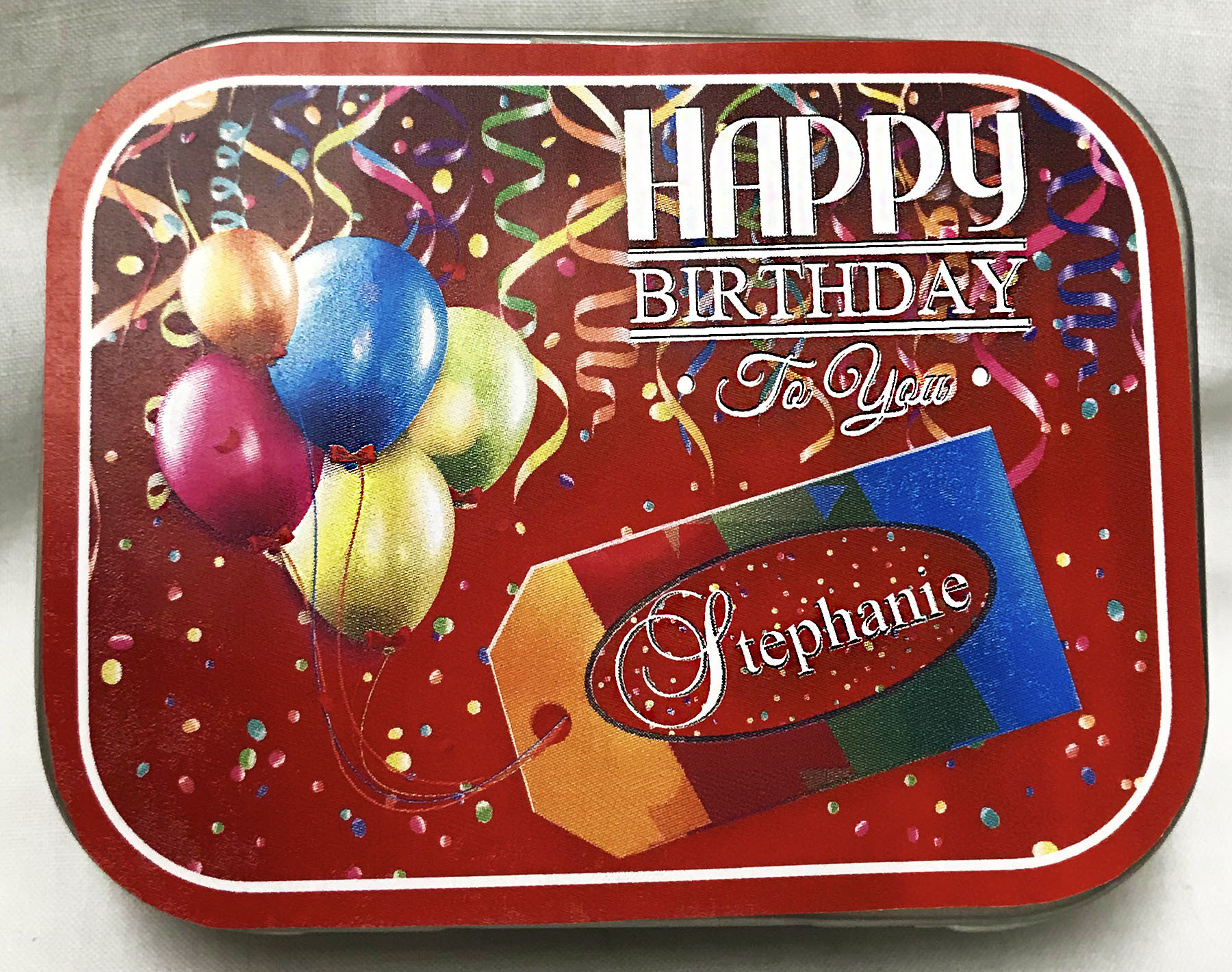 Happy Birthday Tin with Mints