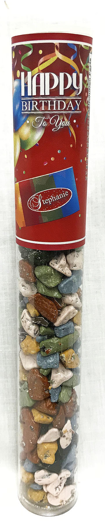 Happy Birthday Tube of Choco Rocks